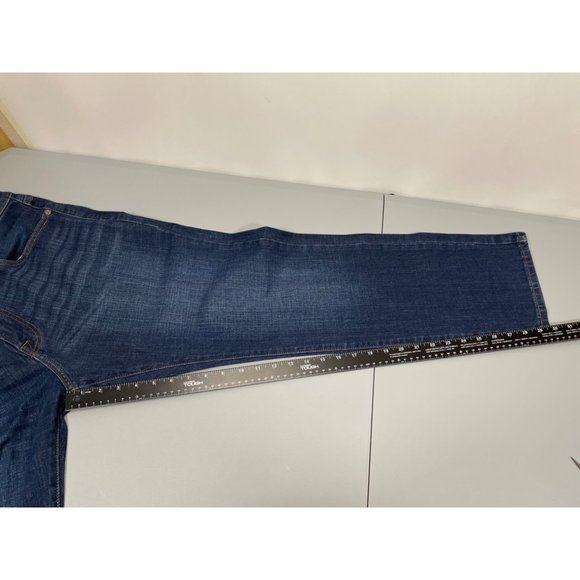Lucky Brand 221 Jeans 34x30 Straight Leg Comfort Dark Blue Denim Mens - Picture 9 of 9